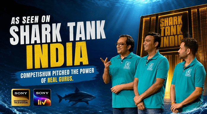 Competishun team on Shark Tank India